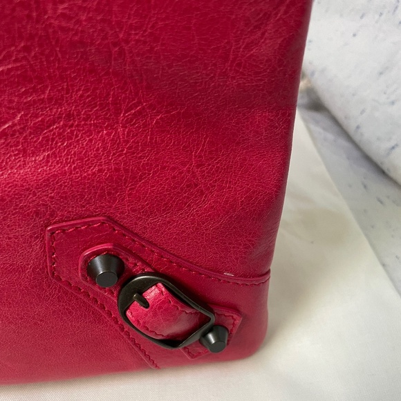 Balenciaga Rose Thulium Motorcross Envelope Clutch - Picture 6 of 11